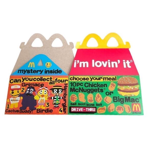 Cactus Plant Flea Market McDonalds Buddies Adult Happy Meal BOX ONLY 2022 - Picture 2 of 2